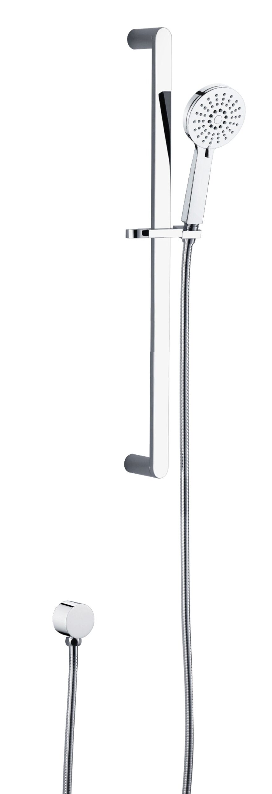 Akemi Sliding Shower On Rail Chrome