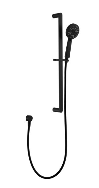 Akemi Sliding Shower On Rail Matte Black