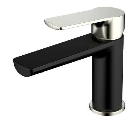 Akemi Basin Mixer Matte Black / Brushed Nickel