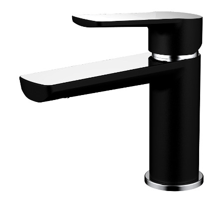 Akemi Basin Mixer Matte Black / Chrome