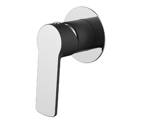 Akemi Shower Bath Mixer Matte Black Chrome