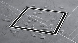 Bermuda Mega Square Tile Insert Floor Waste 100mm