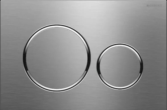 Sigma 20 Dual Flush Round Brushed Stainless Steel With Chrome Trim