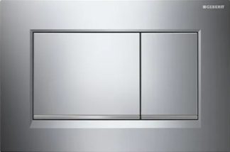 Sigma 30 Dual Flush Square Matte Chrome With Chrome Trim