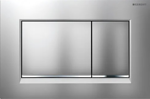 Sigma 30 Dual Flush Square Chrome With Matte Chrome Trim