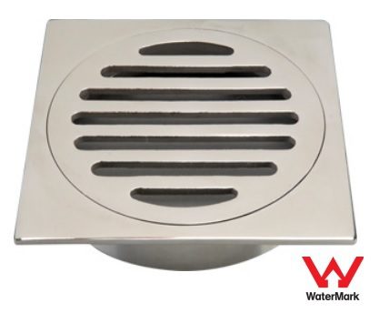 Square 316 Stainless Steel Floor Waste 100mm