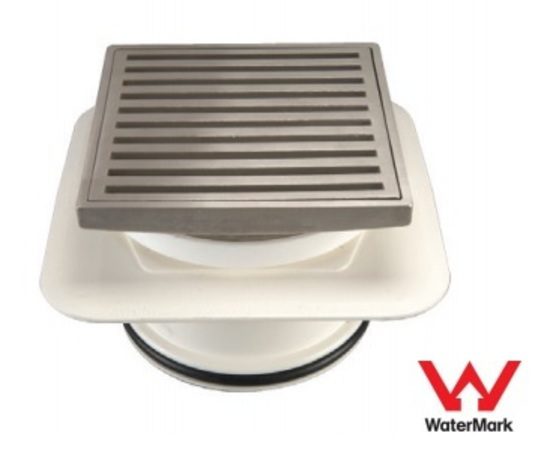 Megaflex Square Floor Grate Waste 80mm