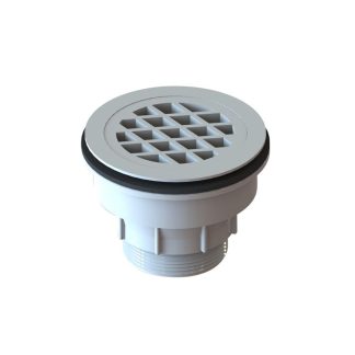 Plastic Shower Base Waste White