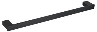 SS Eckig Single Towel Rail 800mm Matte Black
