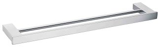 SS Eckig Double Towel Rail 600mm Stainless Steel