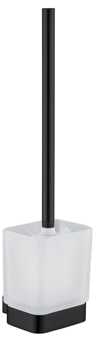 SS Eckig Toilet Brush Holder Matte Black