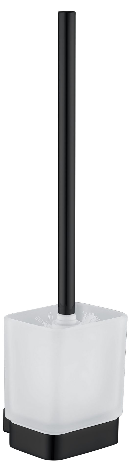 SS Eckig Toilet Brush Holder Matte Black
