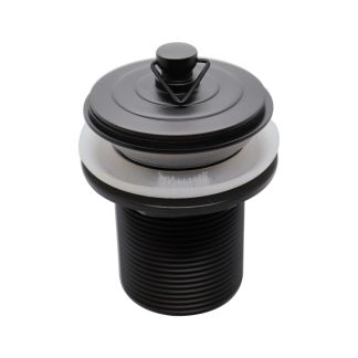 Deluxe Bath Plug and Waste 40mm Non Overflow Matte Black