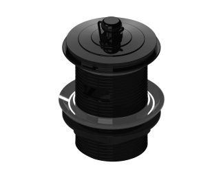 Deluxe Bath Plug and Waste 40mm Matte Black