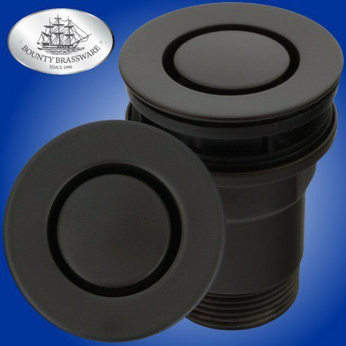 Bath Pop Down Waste 40mm Matte Black - Image 2