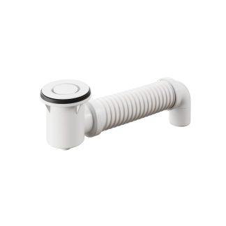 40mm Pop Down Bath Waste White With Connector