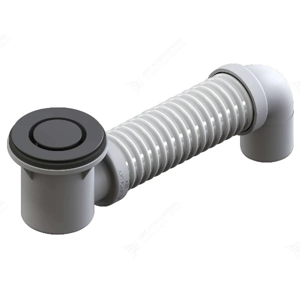 40mm Pop Down Bath Waste Matte Black With Connector