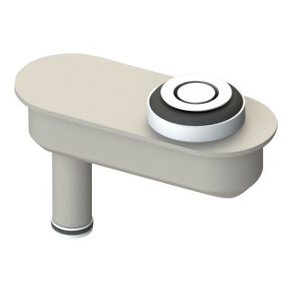 Bathdinger with Pop Down Waste 40mm White
