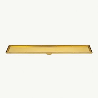 Radiant Tile Insert Floor Grate 800mm Brushed Gold