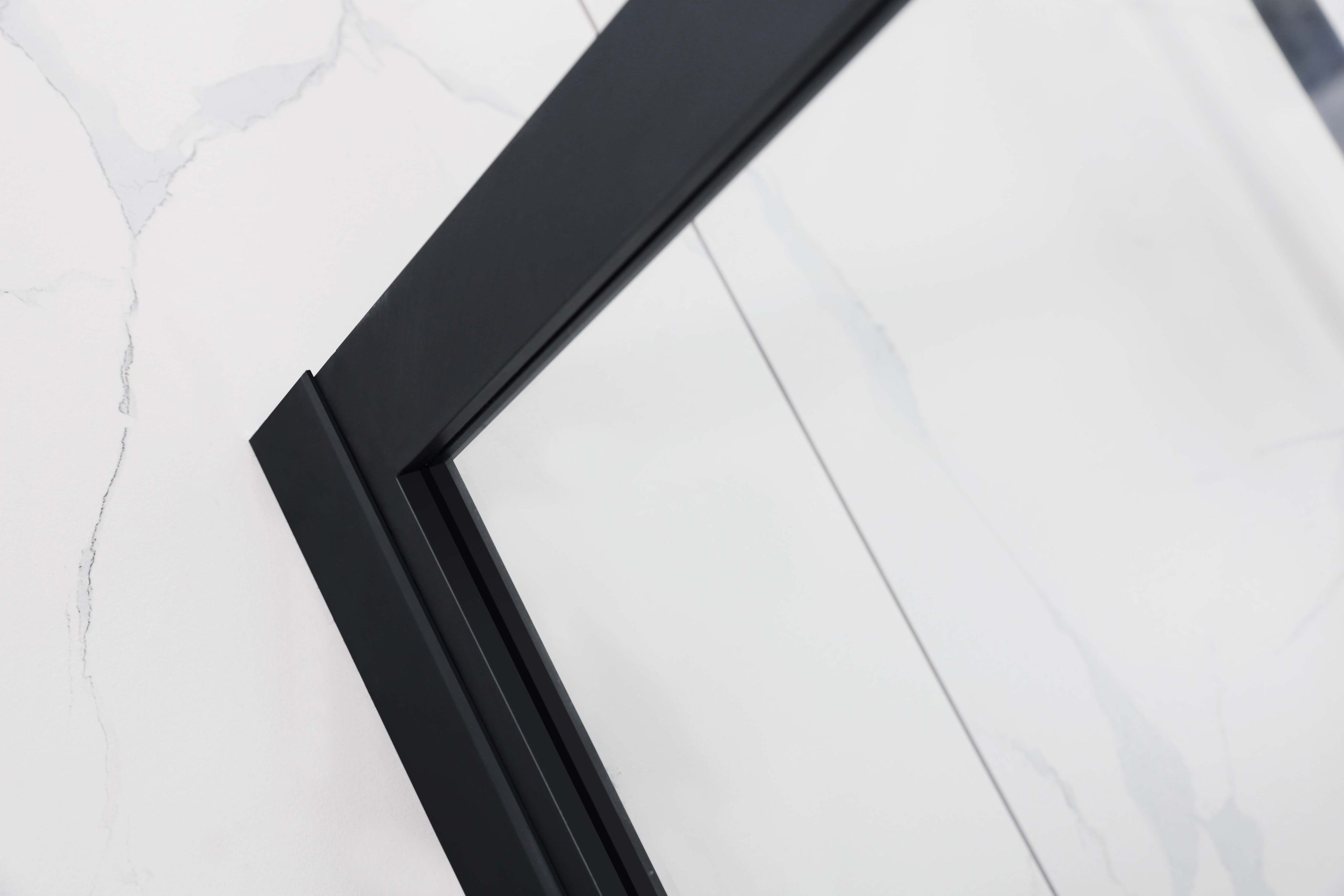 Pivot Door Shower 1000 x 1000 Matte Black - Image 3