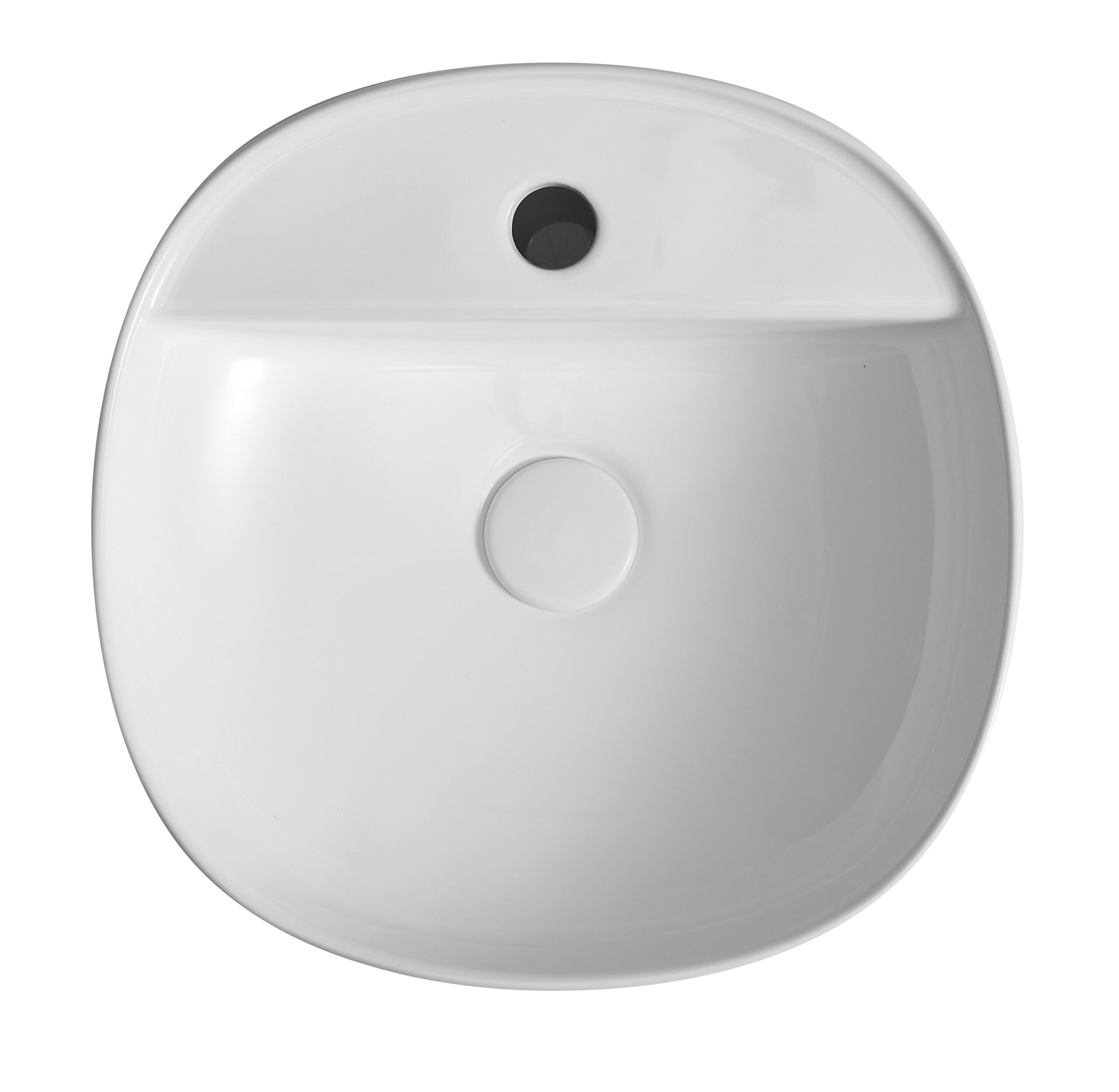 Naga Above Counter Basin with Tap Hole Gloss White - Image 3
