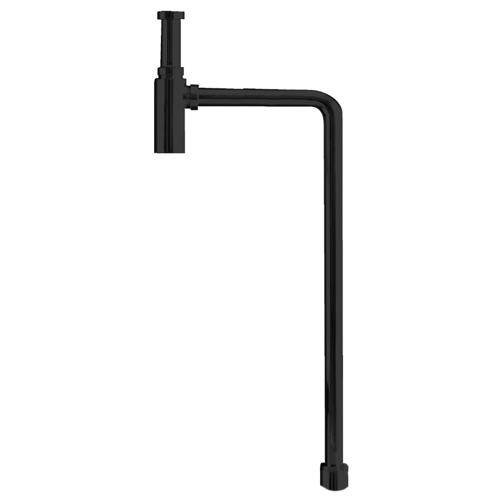 Turner Hastings Deluxe Adjustable Bottle S Trap Matte Black 40mm