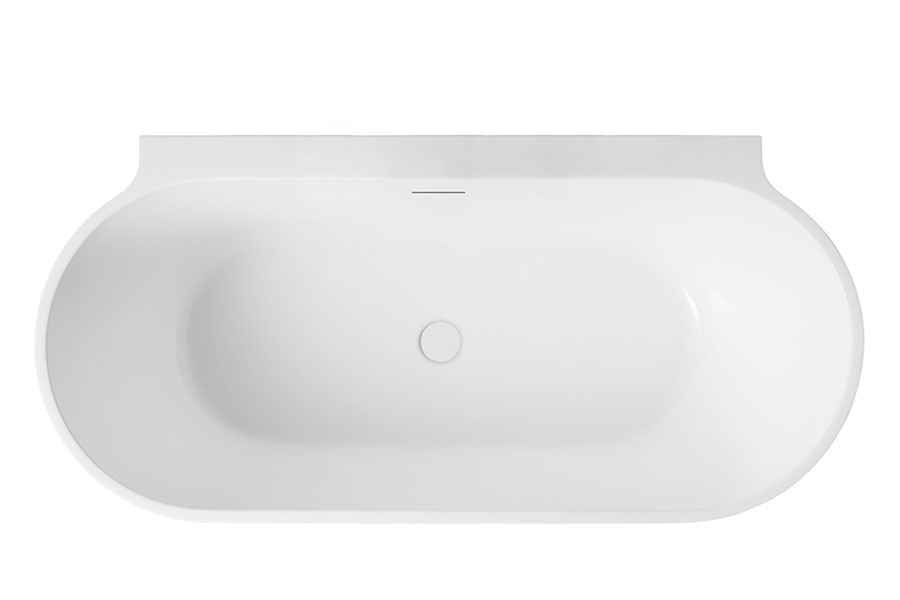 Aurora 1500 Back To Wall Freestanding Bath - Image 2