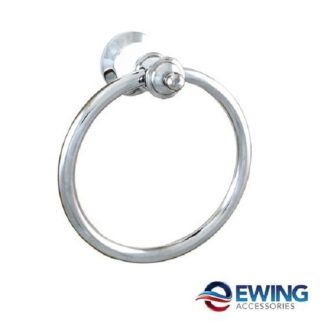 Pasadena Towel Ring White/Chrome