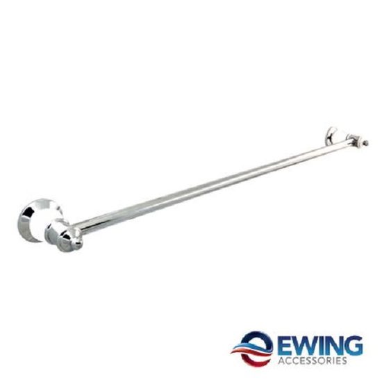 Pasadena Single Towel Rail 900mm White/Chrome