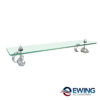 Pasadena Glass Shelf White/Chrome