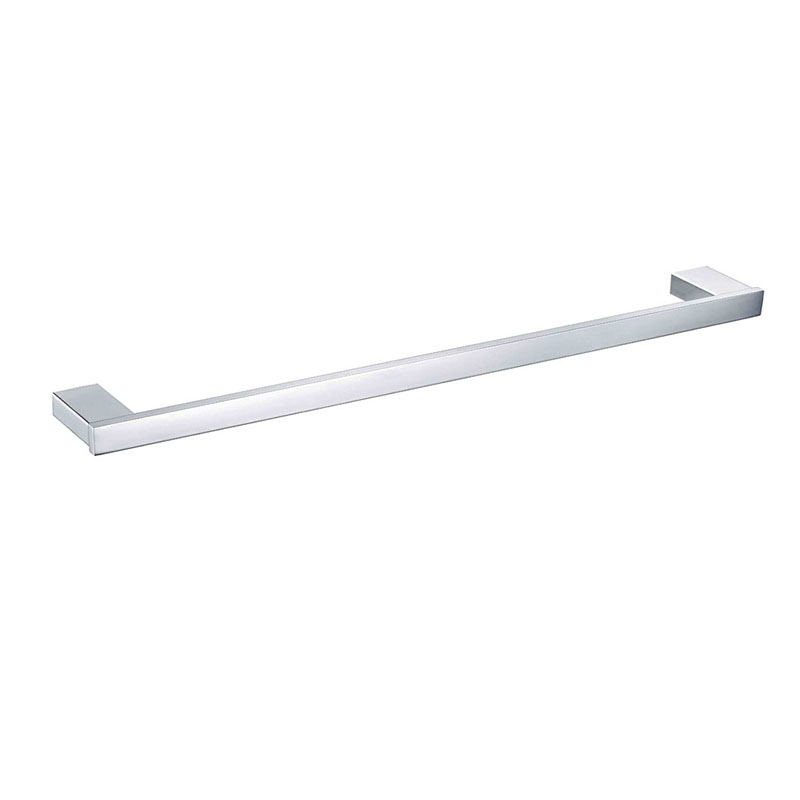 SS Eckig Single Towel Rail 600mm Stainless Steel