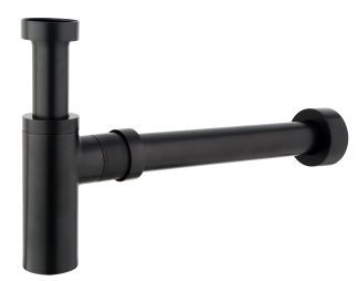 Handel Basin Bottle Trap Waste Matte Black