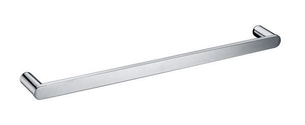 SS Rund Single Towel Rail 600mm Stainless Steel