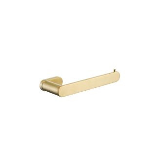 SS Rund Toilet Roll Holder Brushed Gold