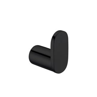 SS Rund Robe Hook Matte Black