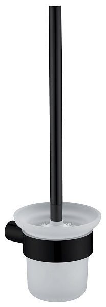 SS Rund Toilet Brush Holder Matte Black