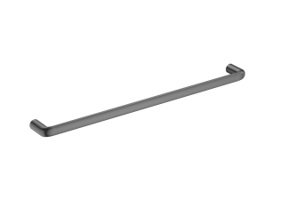 Berlin Single Towel Rail 600mm Brushed Gun Metal