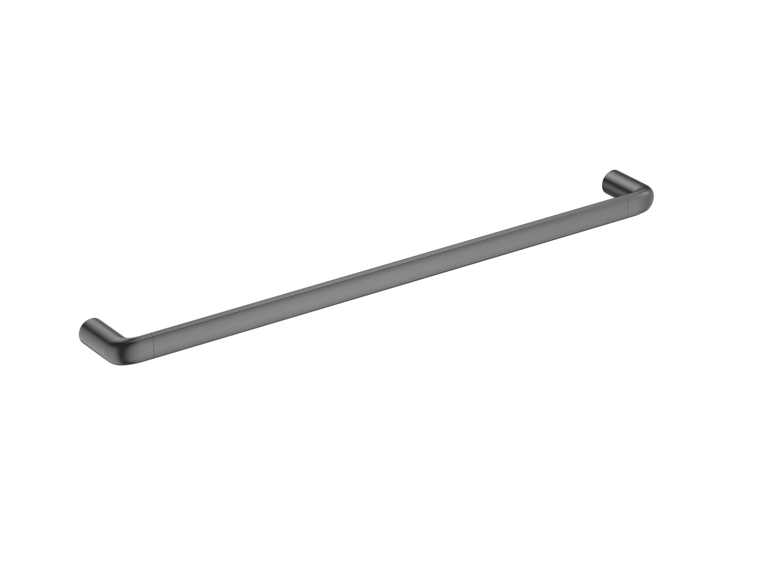 Berlin Single Towel Rail 600mm Brushed Gun Metal
