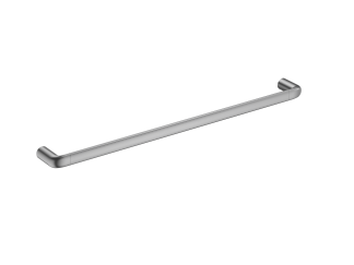 Berlin Single Towel Rail 600mm Brushed Nickel