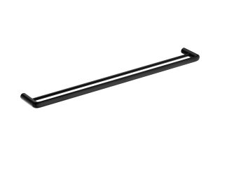 Berlin Double Towel Rail 800mm Matte Black