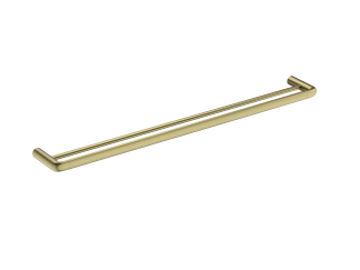 Berlin Double Towel Rail 800mm Brushed Gold