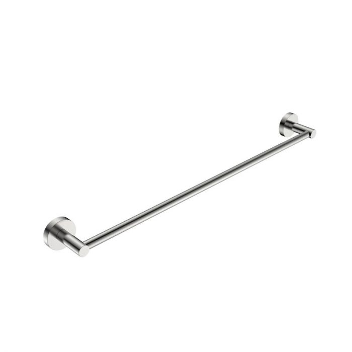 Rund Single Towel Rail 600mm Brushed Nickel