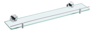 Rund Glass Shower Shelf Chrome