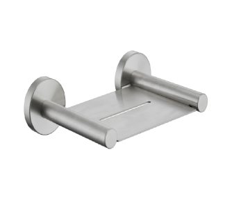 Rund Metal Soap Tray Brushed Nickel