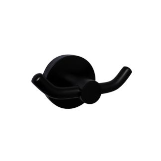 Rund Double Robe Hook Matte Black