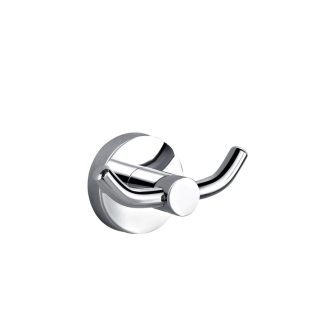 Rund Double Robe Hook Chrome