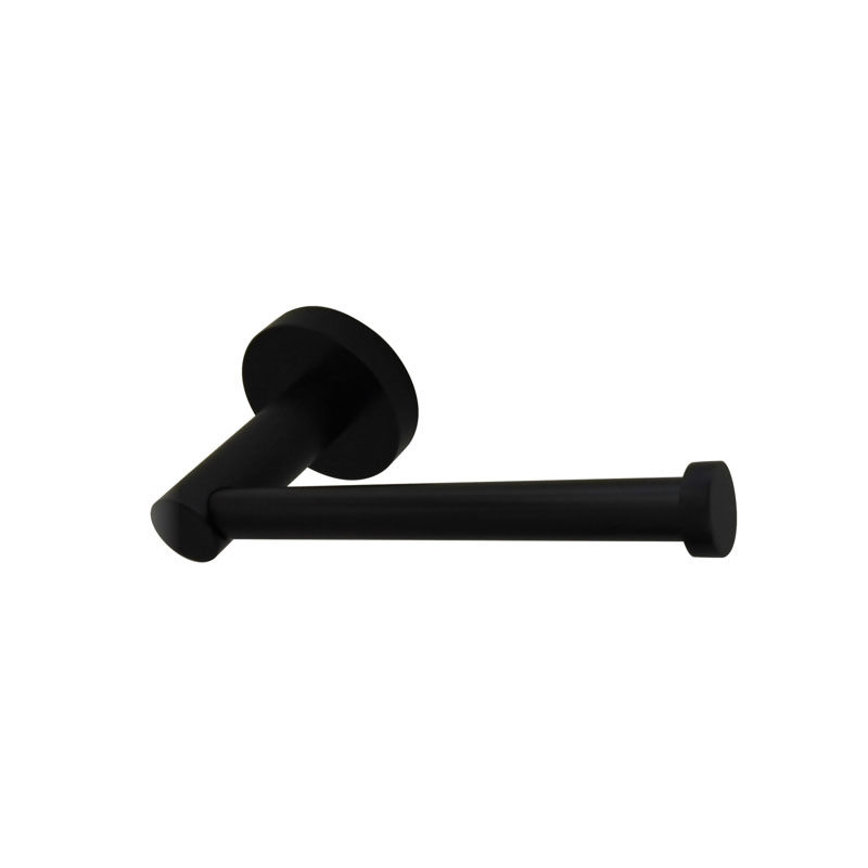 Rund Toilet Roll Holder Matte Black