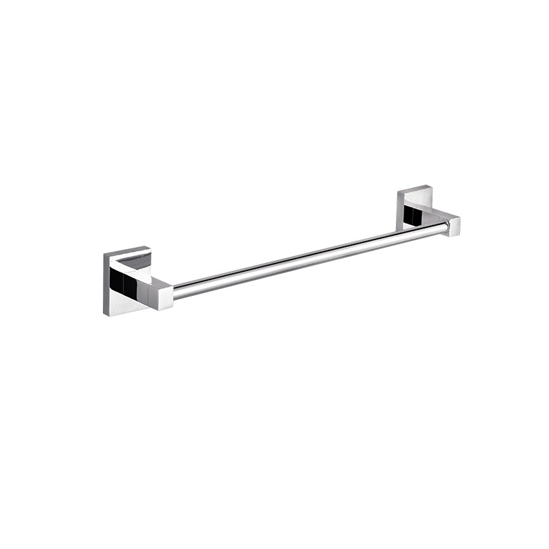 Eckig Single Towel Rail 600mm Chrome