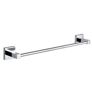Eckig Single Towel Rail 750mm Chrome