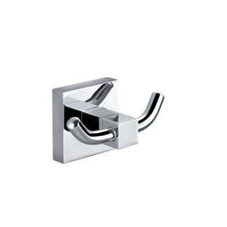 Eckig Double Robe Hook Chrome